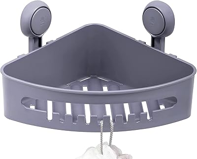 Ulti shower shelf with suction cup base - Storage support - Basket - Wall organizer for shampoo and conditioner - Plastic shower shelf for kitchen and bathroom - Removable gray pack.. Love deals? DIAYTAR Nigeria has you covered with low prices and fast delivery.