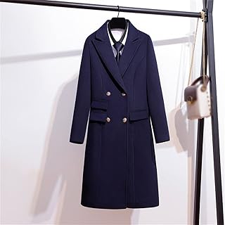 BBSJ Mantle in cashmere of autumn and winter for women in the long section of the professional sales department, work clothes, tweed jacket (color: c, size: m).. DIAYTAR NIGERIA brings the joy of affordable shopping to your fingertips with delivery in less than 8 days.