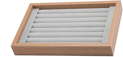 SXNBH Wooden jewelry tray storage box storage platform holder support earrings spindle ring boutons ring.. DIAYTAR Nigeria: Where affordability meets fast and reliable e-commerce service.