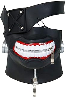 New navy blue mask in 3D faux leather tokyo ghouls Ken Kaneki for Halloween celebration.. From tech to toiletries, DIAYTAR Nigeria delivers without delay.