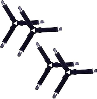 4 pieces/set of adjustable bed sheet cover clips, duvet cover, bed sheet blanket, non -slip, black, standard fixing belt.. Shop like never before with DIAYTAR NIGERIA's comprehensive marketplace and budget-friendly shipping.