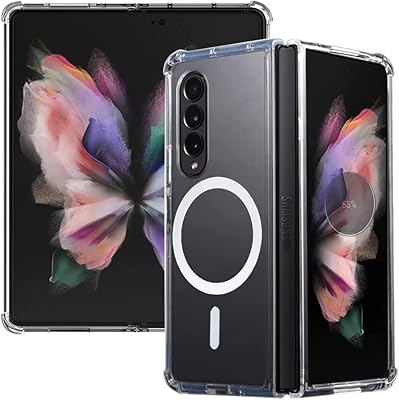 Magnetic transparent shell for Samsung Galaxy Z Fold 3 5G Compatible with the wallet.. DIAYTAR NIGERIA brings online shopping to every Nigerian with affordable prices and reliable shipping.