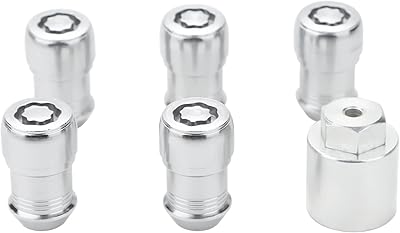 Set of 5 wheel anti-thefts compatible with Jeep Wrangler 2018-2023 and Jeep Gladiator 2020-2023, replacement #82215711.. DIAYTAR NIGERIA: Your gateway to affordable online retail with reliable delivery within the week.