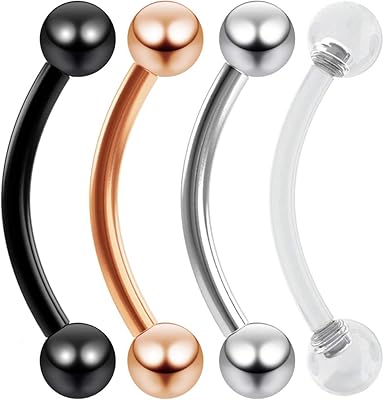3 curved lip rings for the vertical labret of 16 g steel.. Discover why thousands choose DIAYTAR NIGERIA for affordable products delivered in less than a week.