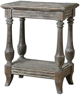 Sprinkled side table Uttermost 24295 Mardonio 63.5 "L x 51" L x 32 "p, rustic.. DIAYTAR NIGERIA revolutionizes online shopping with competitive prices and reliable 5-8 day delivery.