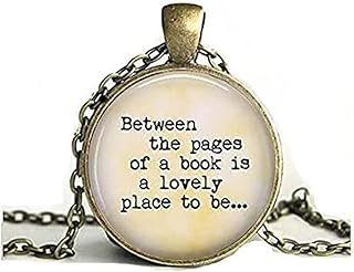 Between the pages of a book is a beloved place. Gift for book lovers - Book pendant - Gift for reader - Reading - Love love.. DIAYTAR NIGERIA: Where every Nigerian finds what they need at prices they can afford, delivered promptly.