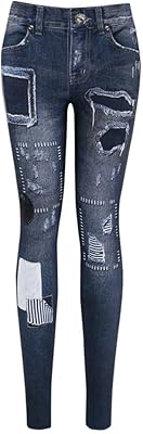 Jean skinny stretch printed to put on for women s m l (l).. DIAYTAR NIGERIA: Where every purchase is affordable and delivery is always within a week.