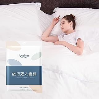 Disposable bed set XL 240x220cm, 4 rooms, Duvet cover and pillowcase XL 240x220cm, set of sheets in woven tissue portable portable ready to use for hotel, travel and business.. DIAYTAR NIGERIA brings online shopping to every Nigerian with affordable prices and reliable shipping.