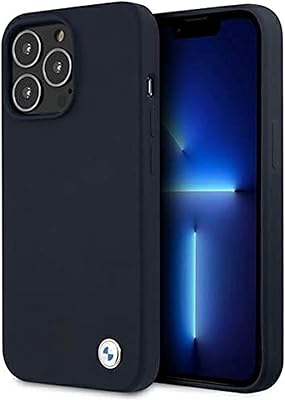 Rigid BMW liquid silicone shell with metal logo for iPhone 13 Pro Max (6.7 inch) - Blue.. Your everyday shopping solution, DIAYTAR NIGERIA offers variety and value delivered within 8 days.
