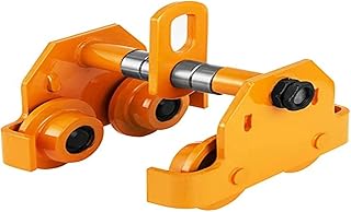 Best Equip thrust beam trolley, hand trolley with a 100 kg load capacity, 1/2 -ton beam beam carriage - robust lift with double -track pulleys, adjustable for 2.5 "to 7.78", in steel.. E-commerce made for Nigeria — fast delivery and low prices at DIAYTAR.