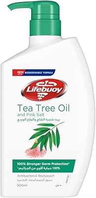 Antibacterial body washing with tea tree oil and pink salt Lifebuoy 500 ml.. DIAYTAR NIGERIA: Your trusted e-commerce partner with extensive product choices and affordable delivery.
