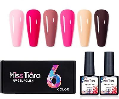 Miss Tiara DIY Set of 6 UV and LED gel nail polish at home (Sita-18).. DIAYTAR NIGERIA: Where every Nigerian finds what they need at prices they can afford, delivered promptly.