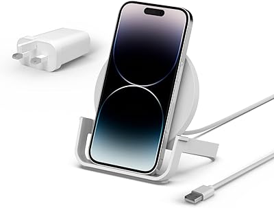 Belkin Boost Up Wireless Charging Pad, 10 W (fast wireless charger Qi certified for iPhone, Samsung, Google, etc.), white.. DIAYTAR NIGERIA: Your affordable marketplace with reliable 5-8 day shipping across Nigeria.