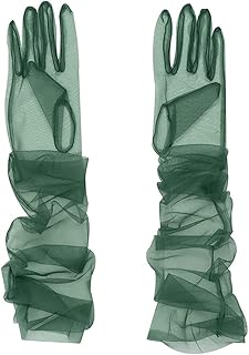Long tulle gloves for women for weddings, long gloves for opera evenings, long gloves up to the elbow of 27 ", transparent gloves for weddings and dinners, canned gray, 1.. Get your essentials without leaving home — thanks to DIAYTAR Nigeria.