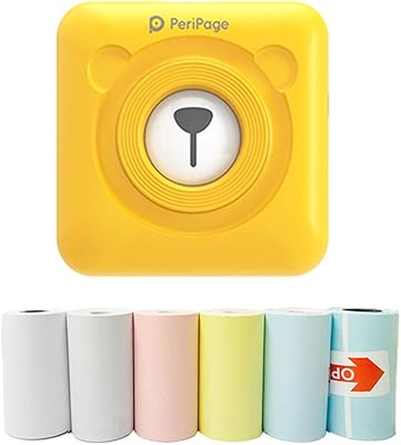 Mini-printer Portable Pocket The Gipador Portable For 58 mm Paper photos, Wireless Bluetooth printers for Android and iOS (yellow).. DIAYTAR NIGERIA: The marketplace that brings affordable products to every Nigerian home in under 8 days.