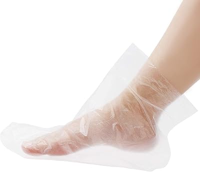 200 plastic foot envelopes with stickers. Paraffin bathing liners for feet care, pedicure, hot wax, spa therapy, foot envelopes, plastic bags for socks.. DIAYTAR NIGERIA: Nigeria's answer to affordable online shopping with reliable 5-8 day delivery guarantee.