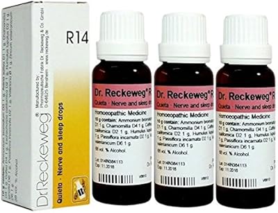 Dr. Reckeweg Germany R14 drops for nerves and sleep. Home remedy against insomnia and sedative. Contains chamomile and bromine. 22 ml, pack of 3.. Shop across boundaries at DIAYTAR NIGERIA and enjoy budget-friendly nationwide delivery within the week.