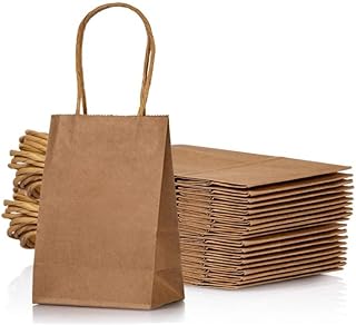 (24 bags) brown paper bags with kraft gift handles for weddings.. Find everything you need at prices you'll love with DIAYTAR NIGERIA's comprehensive e-commerce platform.