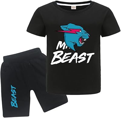 Mr. Best Lightning YouTube Cat Logo T-shirt And Short TWO PIECE T-shirts with short sleeves and round shorts.. Nigeria's most diverse e-commerce platform delivers quality and affordability to your doorstep in 5-8 days.