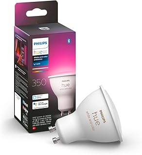 Intelligent LED bulb Philips Hue White & Color Ambiance Gu10, Bluetooth and Zigbee compatible (HUB Hue as an option), vocal activation with Alexa, unique bulb.. Shop with confidence at DIAYTAR NIGERIA, enjoying competitive prices and delivery within 8 days.