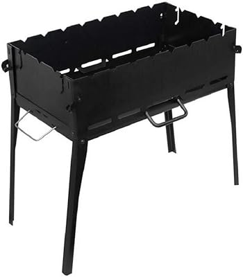 CKG Robust Portable Folding Grill Kazan Mangal BBQ Kebab Shashlik for outdoor campsite Voyage 10 skewers Brazon Metal thickness 2mm.. From big brands to everyday basics — DIAYTAR Nigeria has you covered.