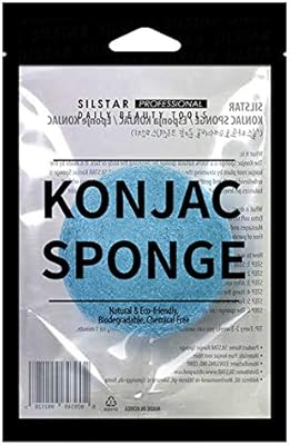 Professional Konjac Silstar sponge - Light blue - Our Konjac sponge offers excellent cleaning and shaving experience... DIAYTAR NIGERIA: Creating access to affordable products for every Nigerian with our swift delivery service.