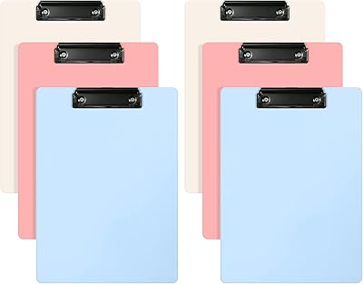 Set of 6 A4 plastic perforated panels with low clip and suspension hole, A4 perforated panel for desk or restaurant (3 colors).. Enjoy stress-free shopping with affordable prices on DIAYTAR Nigeria.