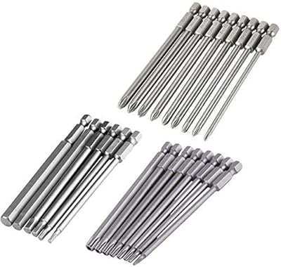 Yakamoz 23 -piece game of long magnetic screwdrings | 8 Torx Security, 9 Cross, 6 hexagonal tips | Rapid change 1/4 hexagonal inch | 4 inches in length.. DIAYTAR NIGERIA brings satisfaction with every purchase through affordable prices and prompt shipping.