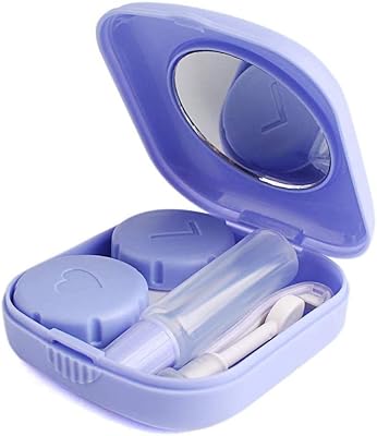 Togaro Joli Mini Case with Lantles of Cortable Travel Contact, easy to transport with tweezers, a mirror and a support for eye care container, Violet.. Shop with ease at DIAYTAR NIGERIA and enjoy our extensive product range delivered at affordable rates.