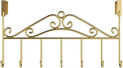 Decorative Metal Decorative Door Support with daring design, adapted to use at home and office with 7 gold hooks.. Experience retail satisfaction with DIAYTAR NIGERIA's comprehensive platform and prompt shipping service.