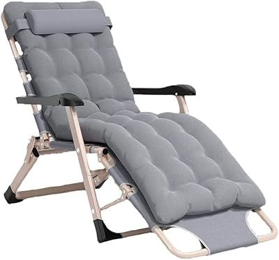 Foldable portable portable chair for interior and exterior, adjustable patio chair with pillow and armrest, long chair with headrest for beach, porch, garden, bedroom, gray.. Love deals? DIAYTAR Nigeria has you covered with low prices and fast delivery.