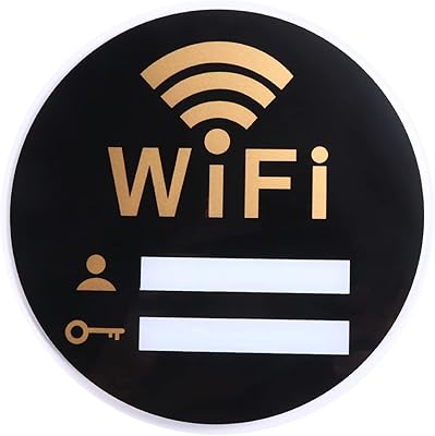 Fuzeria WiFi panel with wireless password for network coverage on wall or door, WiFi recall table Sticker for business, hotel, restaurant.. DIAYTAR NIGERIA: Creating access to affordable products for every Nigerian with our swift delivery service.