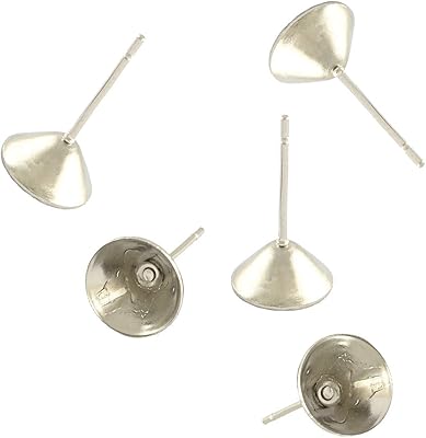 PERLIN - 40 pieces of wrap earlight in stainless steel set for cubochon earrings xilion rivoli rivoli 4 mm m149 x2.. DIAYTAR NIGERIA: Where quality meets accessibility with affordable prices and prompt shipping.