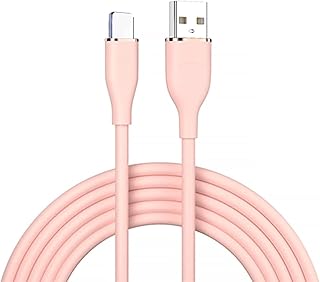 Adagasi liquid silicone rubber carout cable for iPhone 13/11/11/x (3a, pink, 1 meter).. DIAYTAR NIGERIA: Where affordability and variety meet with convenient delivery within 8 days.