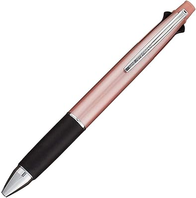 Multifunction ballpoint Pen Jetstream Uni 4 in 1, 0.38 mm ball pen (black, red, blue, green) 0.5 mm marine, light pink body, gold (msxe5100038.68).. DIAYTAR NIGERIA: Where every Nigerian finds what they need at prices they can afford, delivered promptly.