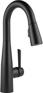 Matt black delta faucet with extractable shower, black monotrou sink faucet, single-rod bar valve, preparation sink faucet, black kitchen faucet, matt black 9913-BL-DST.. Shop local, shop fast — DIAYTAR Nigeria delivers across the country.