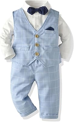 Set of boys costumes including a jacket, pants, shirt and a tie - light blue, ideal for weddings, birthdays, family reunions and engagement.. Your digital shopping destination, DIAYTAR NIGERIA combines variety with affordability and quick delivery.