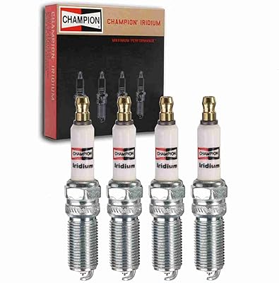4 pieces of Iridium champion's ignition candle compatible with Ford Escape 2.0l L4 2013-2020.. DIAYTAR NIGERIA: Making online retail accessible to all with affordable nationwide shipping.