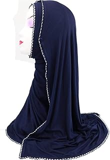 Light Light Lady Sleeve United Color Cotton Cotton Ladies Arabic Arabic Scarf Fall and Winter Hijab (Color: Navy Blue).. DIAYTAR NIGERIA transforms dreams into deliveries with our affordable prices and 5-8 day shipping.