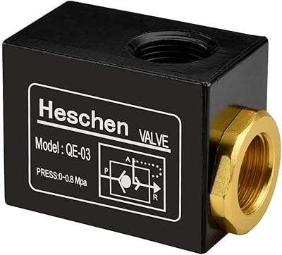 Quick Pneumatic Exhaust Value Heschen, QE-03, PT3/8 \ "one-way spin.. DIAYTAR NIGERIA: Where shopping is easy, prices are low, and delivery is just days away.