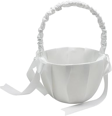 Wedding flower basket for girls with cute butterfly knot, romantic flower basket for wedding.. Experience budget-friendly shopping at DIAYTAR NIGERIA, Nigeria's premier online marketplace with quick delivery.