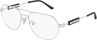 Unisex glass frame, silver color, BB0117O 57/145 model, silver, 57-145.. Why pay more? DIAYTAR Nigeria gives you the best for less.
