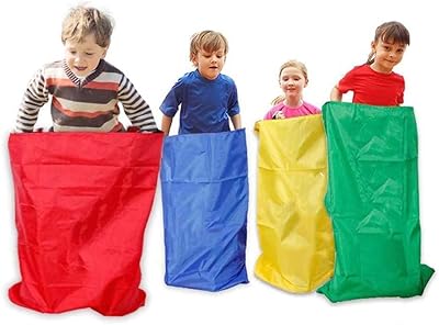 Set of pommel bags bags, Pasamer outdoor jumping bags for children, robust, multicolored, children's bags, birthday party, outdoor game, sports day, family meetings, 4 rooms.. Experience retail therapy without the financial stress at DIAYTAR NIGERIA's affordable e-commerce platform.