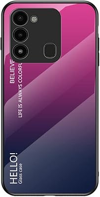 Ultra Grandcase degraded tempered glass lid for Tecno Spark 8c 6.6 inches - Rose.. DIAYTAR NIGERIA: Where quality meets affordability, with thousands of products delivered in less than 8 days.