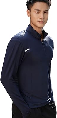 Long sleeve sports clothes for men, breathable drying clothes, relaxed sports polo shirt for young people, fitness clothes with semi-ferms flash with gloves without finger.. Experience the convenience of online shopping with DIAYTAR NIGERIA's reliable 5-8 day delivery service.