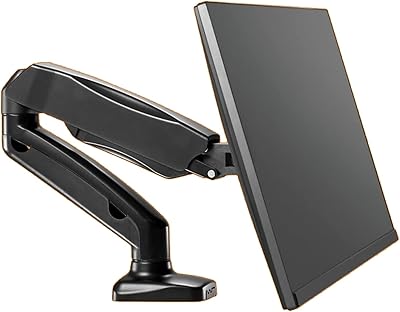 Single monitor support support, gas spring, Vesa adjustable desktop with pliers and eyelet base, for screen less than 6.5 kg, adjustable monitor arm.. DIAYTAR NIGERIA delivers more than products - we deliver affordable shopping satisfaction nationwide.