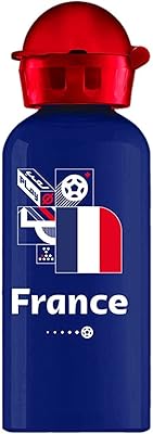 FIFA France aluminum bottle for children, printed with graphics world cup Qatar 2022, RT501003F, capacity 400 ml, blue.. DIAYTAR NIGERIA: Your affordable shopping destination with thousands of products delivered in days.