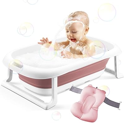 Beoaf inflatable bathtub foldable bathtub for baby foldable bathtub for newborn with pillow for 1-2 years pink.. Shop smart with DIAYTAR NIGERIA's vast selection and enjoy affordable shipping in just 5-8 days.