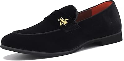 Luxury velvet moccasins for men, daily moccasins in embroidered suede, wedding ball shoes, boat, size 7-13.. DIAYTAR NIGERIA: Where shopping dreams come true with budget-friendly prices and nationwide shipping.