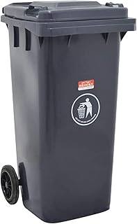 120 -liter Brooks plastic trash with wheel (gray).. DIAYTAR NIGERIA: Where quality meets accessibility with affordable prices and prompt shipping.